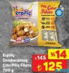 ERPİLİÇ DONDURULMUŞ ÇITIR PİLİÇ FİLETO 700 G